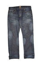 PRPS Selvedge Denim Jeans Mens 36 Dark Wash Barracuda Fit Button Fly Faded - £101.96 GBP