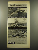 1959 Case Industrial Machines Ad - Case pays big profits.. in clearing land - £14.78 GBP