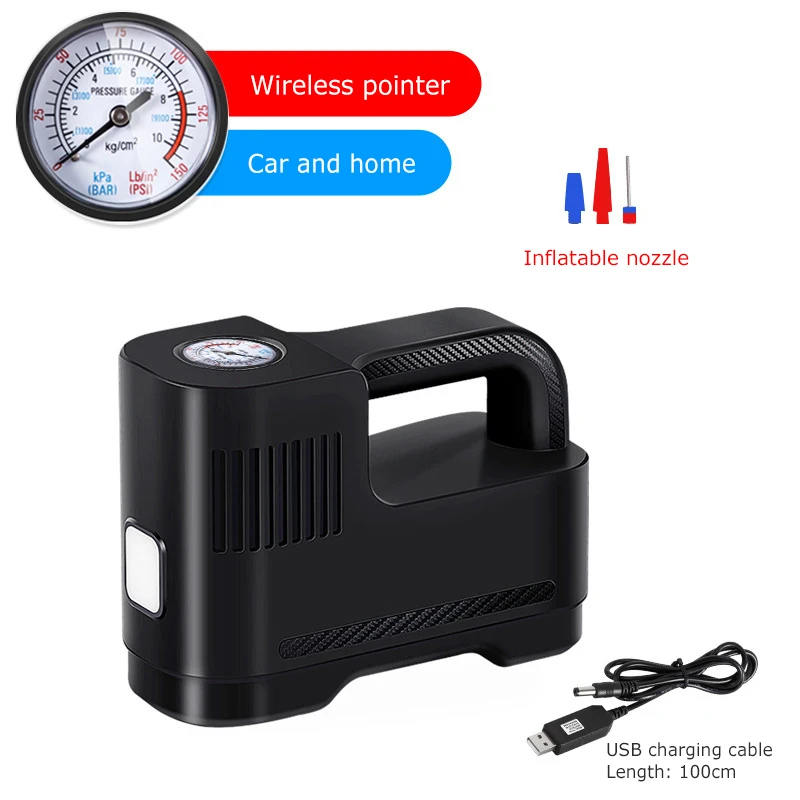 120W Car Air Compressor Wireless Inflatable Pump With Light Portable Air Pump  I - £98.33 GBP