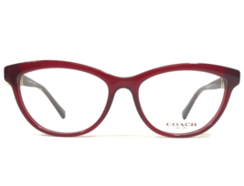 Coach Eyeglasses Frames HC6087 5393 Red Cat Eye Full Rim 53-16-135 - £48.39 GBP