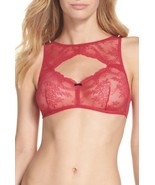 NEW NWT Betsey Johnson Bralette Lacey Glam Women&#39;s Size Small Persian Re... - £11.76 GBP