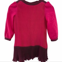 Ted Baker accordion pleat pink dress 6-12 month - £14.59 GBP