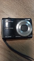 Fotocamera digitale nera Olympus FE-310 da 8,0 MP. Lavoro - £42.75 GBP