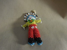Zuni Native American Beaded Boy Doll Rosita Napoleon Beadwork 715neo - $33.68