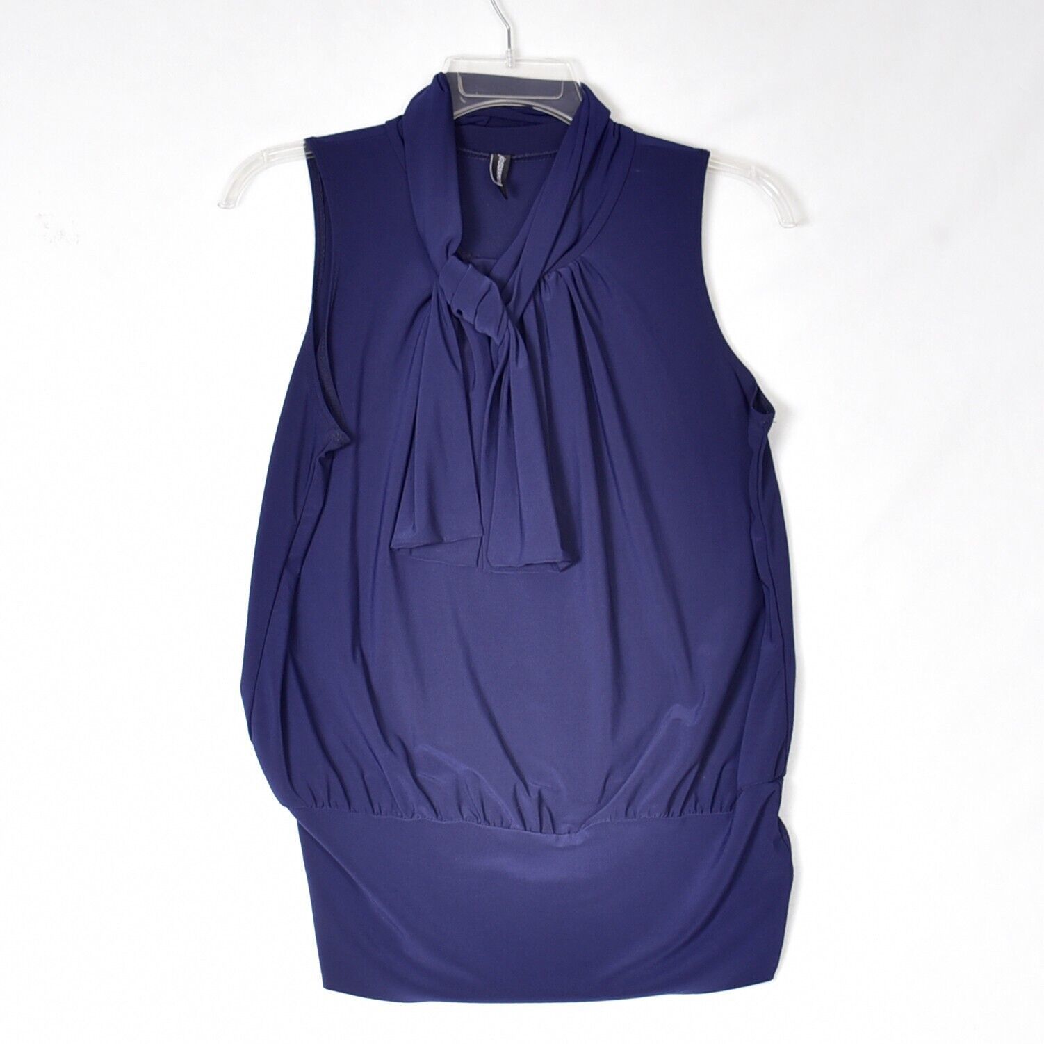 Jason Maxwell Women&#39;s Navy Blue Sleeveless Blouse&#39;s Size Large - $14.27