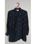 Vintage Andiamo Italia black beaded Tunic blouse  size M - $504.96 MXN