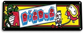 Dig Dug Classic Arcade Marquee Game Man Cave Room Wall Decor Large Metal... - $17.95