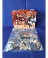 2013 MARVEL IRON MAN 3 Metal Lunch Box With Puzzle Superhero Movie Lunchbox - $25.50 CAD