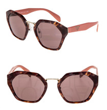 PRADA CINEMA Oversized Sunglasses 04T Pink Havana Purple Geometric Women PR04TS - £189.15 GBP
