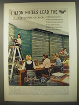 1956 Hilton Hotels Ad - Hilton Hotels lead the way in reservation service - £14.49 GBP