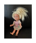 Vintage Girl Doll Blonde Hair with Pink Dress Collection Toy - €21,60 EUR