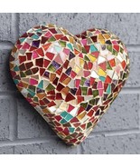 ARTISANAL MOSAIC HEART HANDCRAFTED FOR VALENTINE DAY GIFTS (8”x8”) - £374.53 GBP