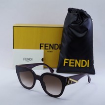 FENDI FE40111I 81F Shiny Purple/Brown Gradient 63-15-140 Sunglasses New Authe... - $319.81