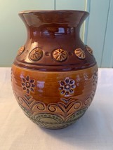 Studio, Art Pottery, MCM, Mother Earthtones Heavy Signed Vintage 8 1/8&quot; - $52.50