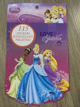 Disney Princess Love Sparkle Sticker Pad Book Licensed Stickers Lot - £5.51 GBP