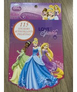 Disney Princess Love Sparkle Sticker Pad Book Licensed Stickers Lot - £5.54 GBP