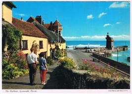 United Kingdom UK Postcard Lynmouth Harbour Devon - $2.96