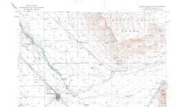 Battle Mountain Quadrangle Nevada 1957 Map Vintage USGS 15 Minute Topographic - £13.29 GBP