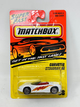 Vintage Matchbox White Corvette Stingray III #38 - £3.86 GBP