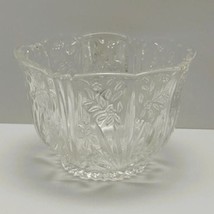 Vintage Oneida German Crystal 5&quot; Bowl, Spring Lace Pattern, Starburst Bottom - $34.65