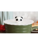 Pack Of 4 White Panda Reusable Silicone Coffee Tea Cup Lids Covers Air T... - €16,72 EUR