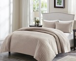 Taupe King(104&quot;X90&quot;) 3 Pc. Comfort Spaces Kienna Quilt Set - Luxury Doub... - $63.96