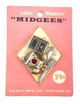 Vintage Miniatures Midgees 1950&#39;s Life-Like Charms Prizes Telephone Ring... - $27.00