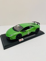 Maisto Lamborghini Huracan Performante 1:18 Diecast Light Green Car Figure - £46.98 GBP
