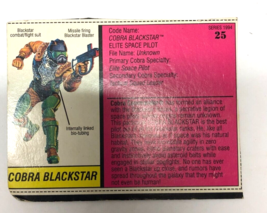G.I. Joe File Card 1994 Cobra Blackstar - £19.72 GBP