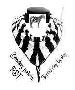 Beading Tutorial PDF. Beading pattern PDF necklace - kerchief Zebra. See... - $13.10 CAD
