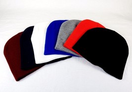 Knit Beanie Hat, Yupoong ~ One Size Fits All ~ Choice 7 Solid Colors NEW #1800FK - £7.15 GBP