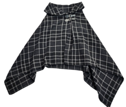 Lauren Ralph Lauren Womens Wool blend Plaid Poncho Coats with belt accent - $45.00