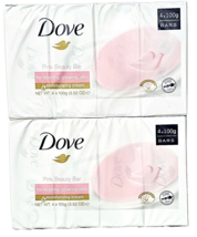 2 Packs Of 5 Dove Pink Beauty Bars Soap For Healthy Glowing Skin Body Wash - £25.16 GBP