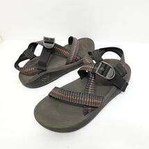 Chaco Z/1 Classic Sandals Mens Size 10 Gray Orange Vibram Hiking Outdoor - $26.99