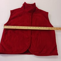 County Clothing Co. Women's Red Sleeveless One-Button Vest Size Medium image 8