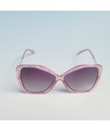 oversized sunglasses pink frame butterfly slim temples retro chic - $28.74