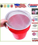 Ultra-Fine 60 Mesh Paint Filter Cover with Sturdy Lid for 5 Gallon Buckets - $738.34 MXN