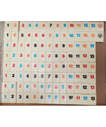 106 Tiles for Rummikub Original Rummy Tile Family Game TILES ONLY 1997 Game - £11.65 GBP