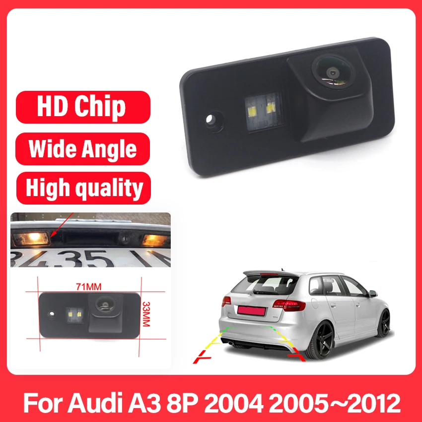 Car Rear View Back Up Reverse Parking Camera For Audi A3 8P 2004 2005 2006 2007 - £26.41 GBP+