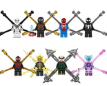 8Pcs Spider Man Across the Spider-Verse Minifigure Spider-byte Electro B... - £18.91 GBP