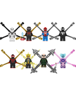 8Pcs Spider Man Across the Spider-Verse Minifigure Spider-byte Electro B... - £18.85 GBP