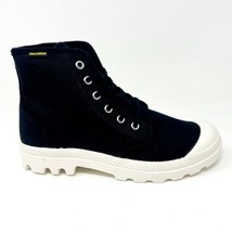Palladium Womens Pampa Hi Originale Black Marshmallow Size 8.5 Boots 753... - $69.95