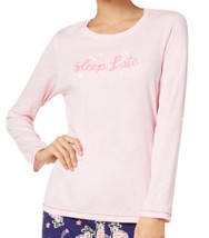 HUE Womens Printed Long Sleeve Top Size Medium Color Orchid Pink - £14.64 GBP