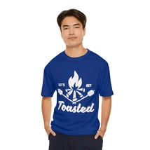 Men&#39;s &quot;Let&#39;s Get Toasted&quot; Campfire Marshmallow Black T-Shirt - £23.05 GBP+
