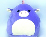 Squishmallow Kellytoy 9&quot; Astrid The Purple Unicorn Super Soft Plush Pillow - £14.38 GBP