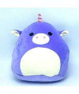 Squishmallow Kellytoy 9&quot; Astrid The Purple Unicorn Super Soft Plush Pillow - £14.15 GBP