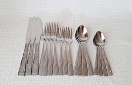 Oneida TUSCANY Stainless Flatware 18 Pieces Knives Forks Spoons~Service for 3+ - £38.80 GBP