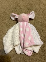 Blankets And Beyond Pink Bunny Rabbit Lovey Security Blanket Plush Baby Toddler - £11.27 GBP