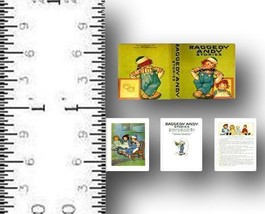 Handcrafted 1:24 Scale Miniature Book Raggedy Andy Stories Modified - £31.44 GBP