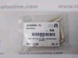Applied Materials 3090-01105 Bolt 12PT HD Silver Plated New - $106.92